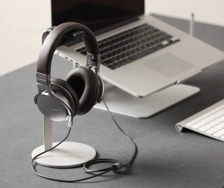 And H Stand will work with almost any set of headphones.