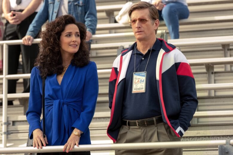 Rose Byrne and Paul Sparks in "Physical," premiering August 2, 2023 on Apple TV+