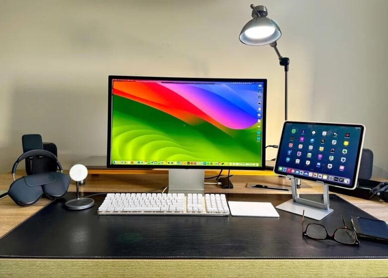 That Apple keyboard looks mechanical but it's not.