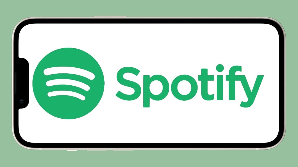 Spotify logo on iPhone