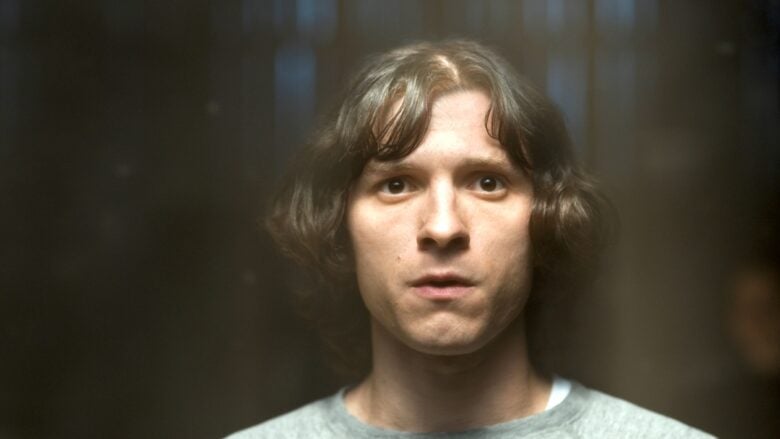 Tom Holland in "The Crowded Room," now streaming on Apple TV+.