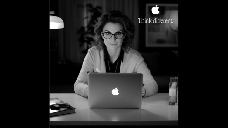 An Apple ‘Think Different’ ad with Tina Fey created by an AI