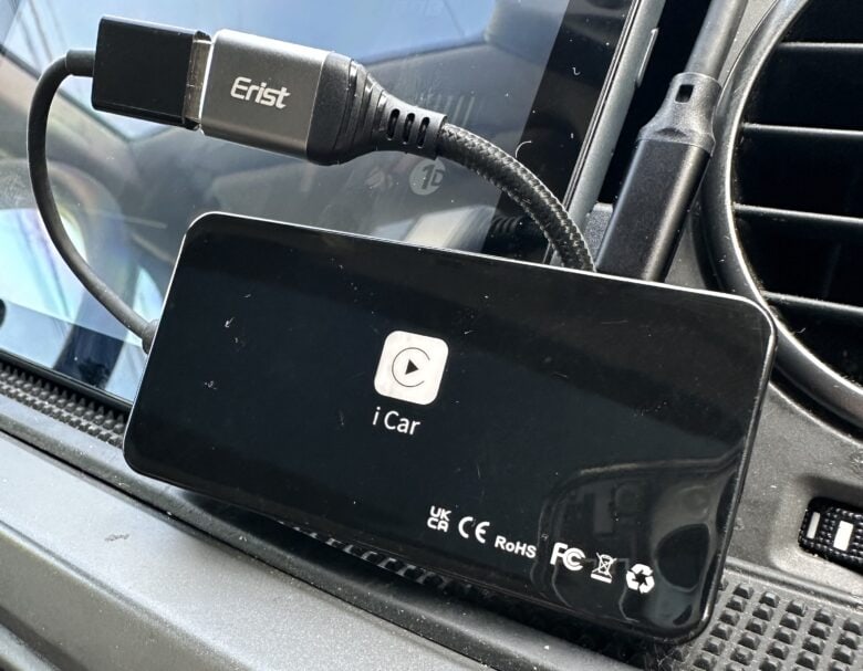 A USB CarPlay adapter that turned any touchscreen tablet into a CarPlay screen.