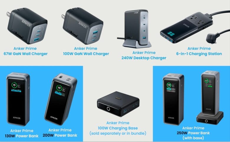 Here's the full lineup for all your charging needs.