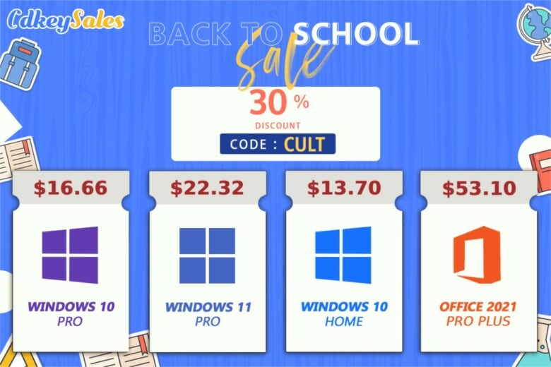 Heat up your summer with savings on genuine Microsoft software. Just head to CdkeySales.com using these links. And don’t forget to enter promo code CULT to get extra savings.