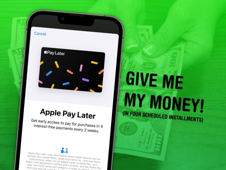 Give me my money! (In four scheduled installments)