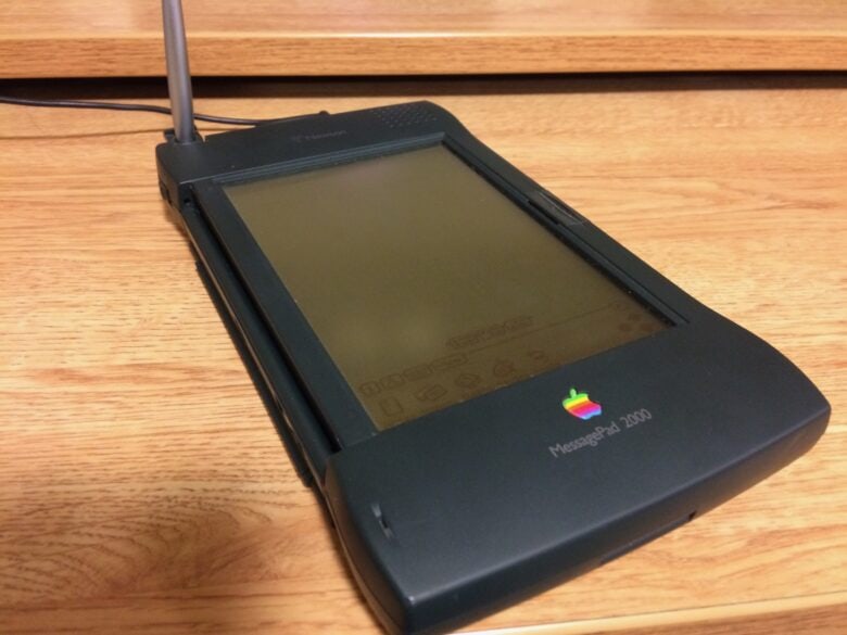 Apple Newton sitting on a desk