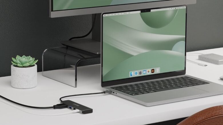 Inexpensive 4-in-1 USB-C hub makes adding HDMI to Mac a snap