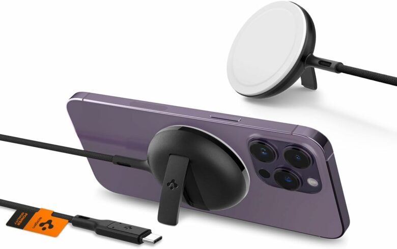 It's a potent little charger with a built-in kickstand.