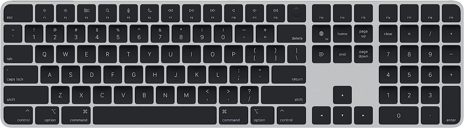 Apple Magic Keyboard with Touch ID and numeric keypad in black