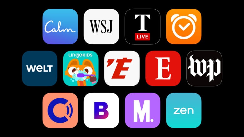 These are some of Apple Podcasts' new app partners. 