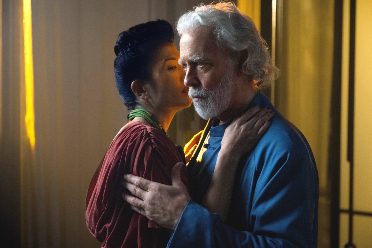 Sandra Yi Sencindiver and Terrence Mann in 