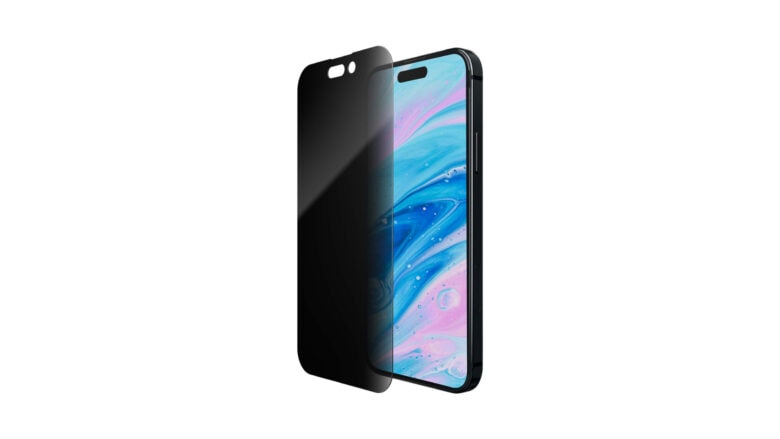 The Laut Prime Glass Privacy Screen is the best privacy screen protector for iPhone 15.