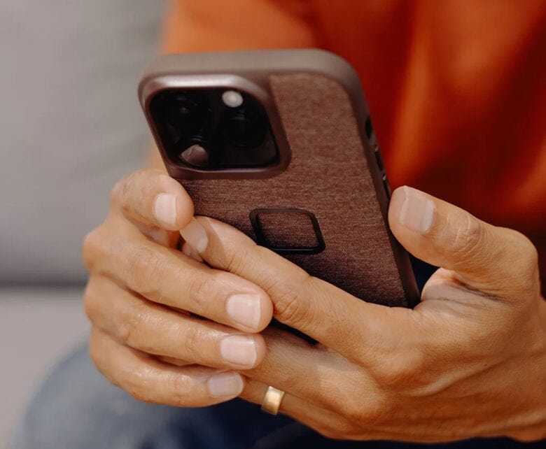 Peak Design put a cutout instead of a button over Apple's new Action button.