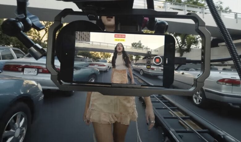 Plenty of shots in the video star iPhone 15 Pro as much as they do Rodrigo.