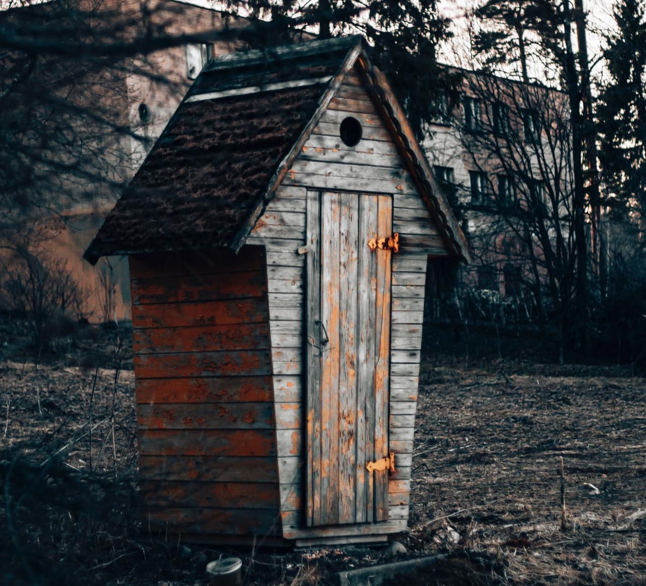 This is not the outhouse in question, but you get the idea.
