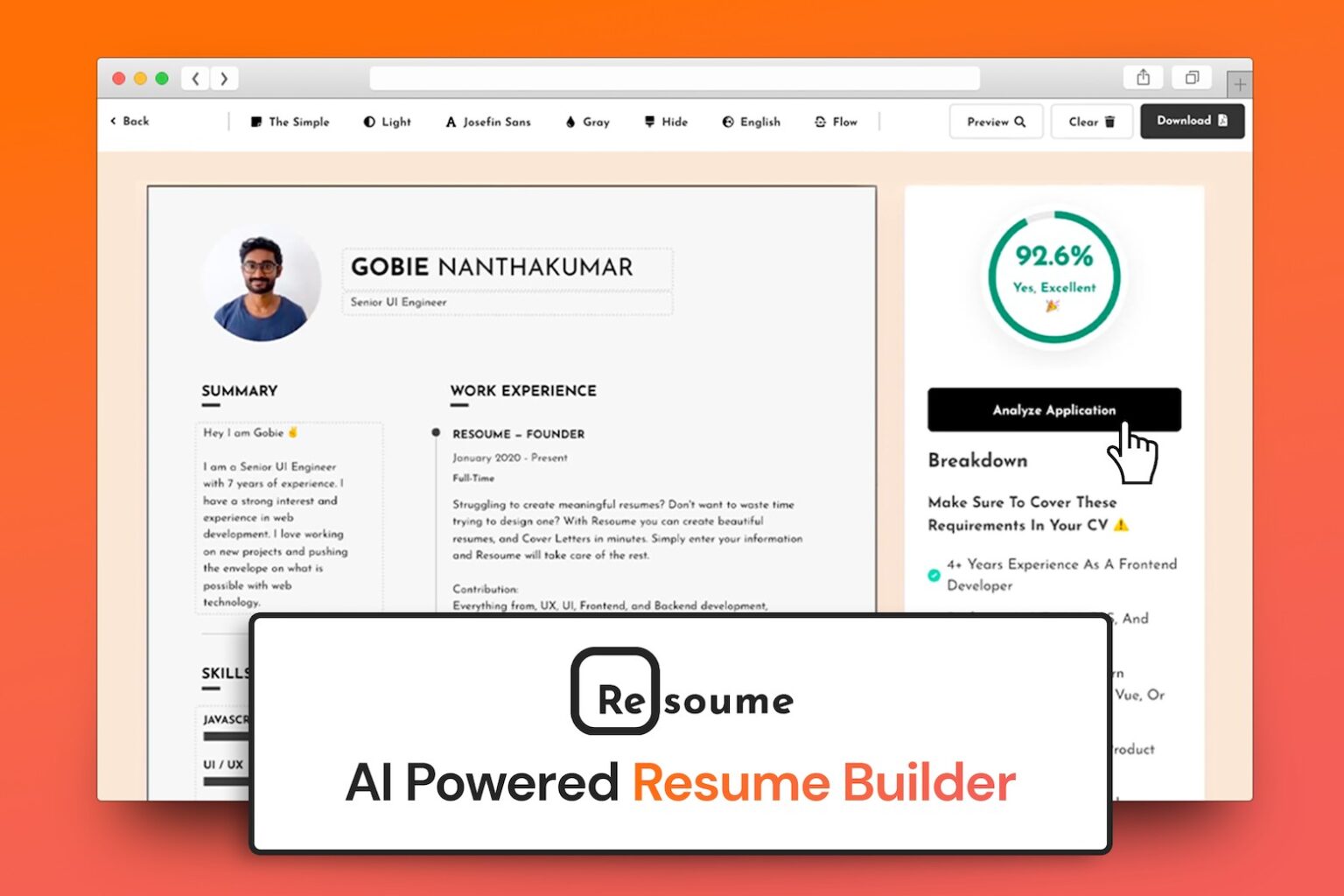 This AI resume writer is only $30 through October 23rd.