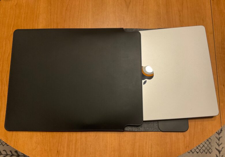 My MacBook Pro fit snugly and securely in the sleeve.