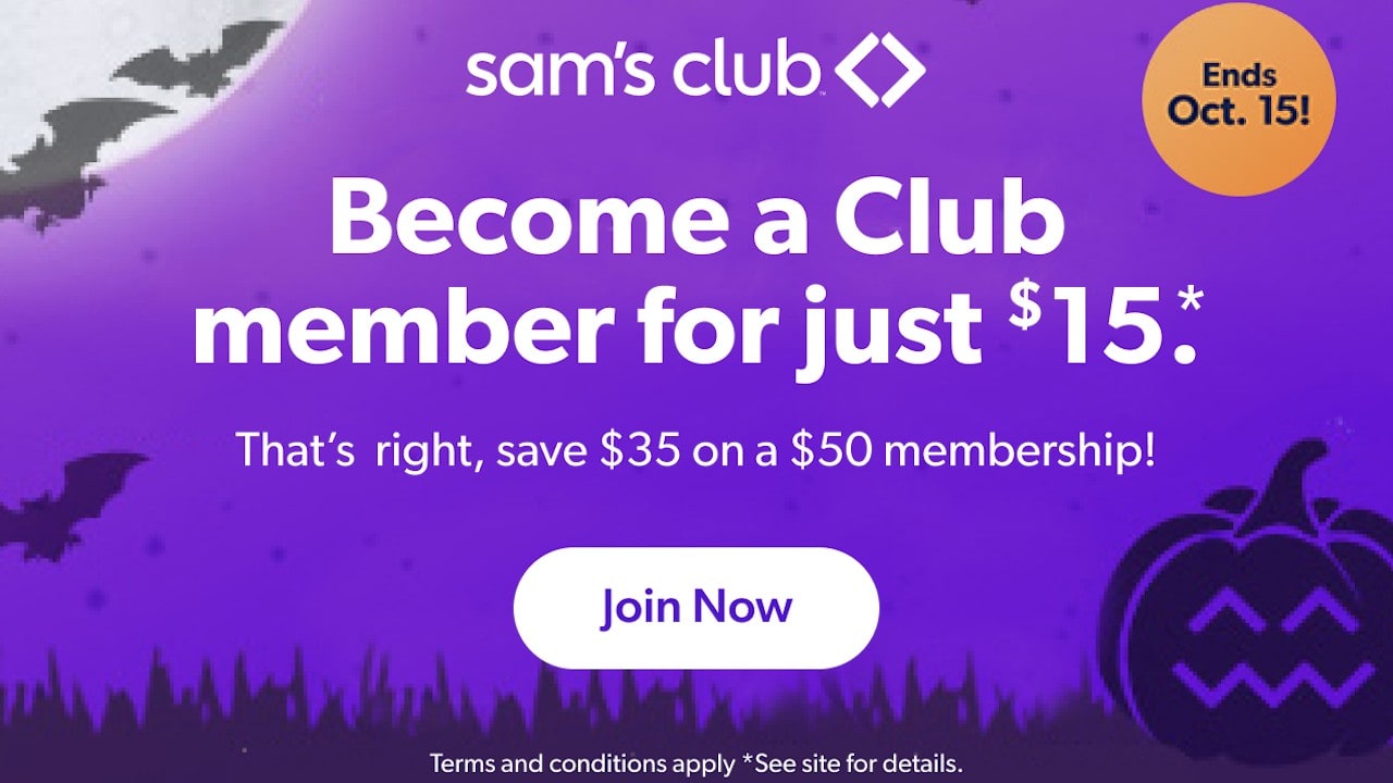Become a Sam's Club member for just $15.