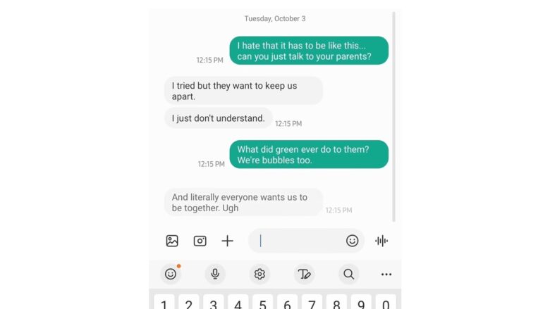 Samsung ad urges Apple to end blue and green bubbles in iMessage