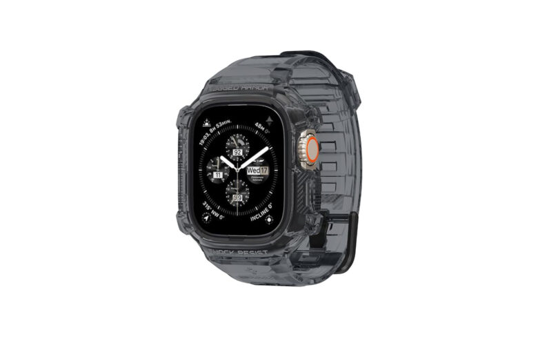 Spigen's Rugged Armor Pro is the best Apple Watch Ultra band with a built-in case.