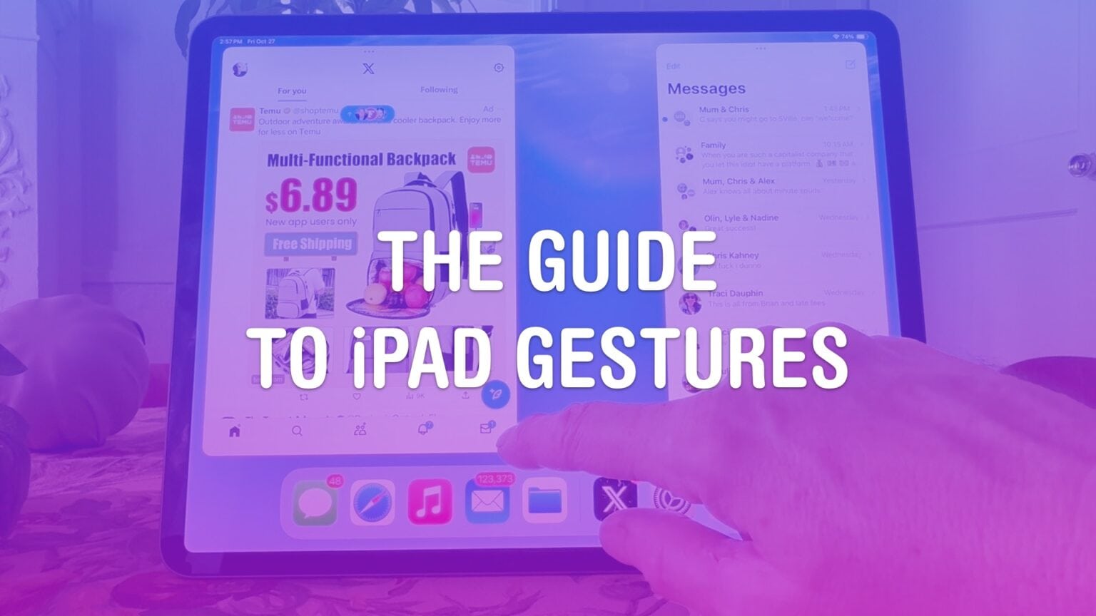The Guide to iPad Gestures