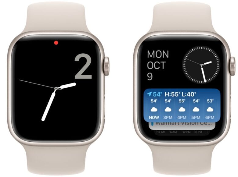 A clean Numerals watch face with no complications