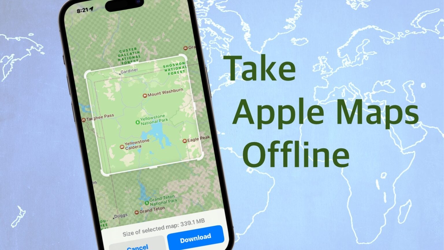 How to download maps in Apple Maps for offline use
