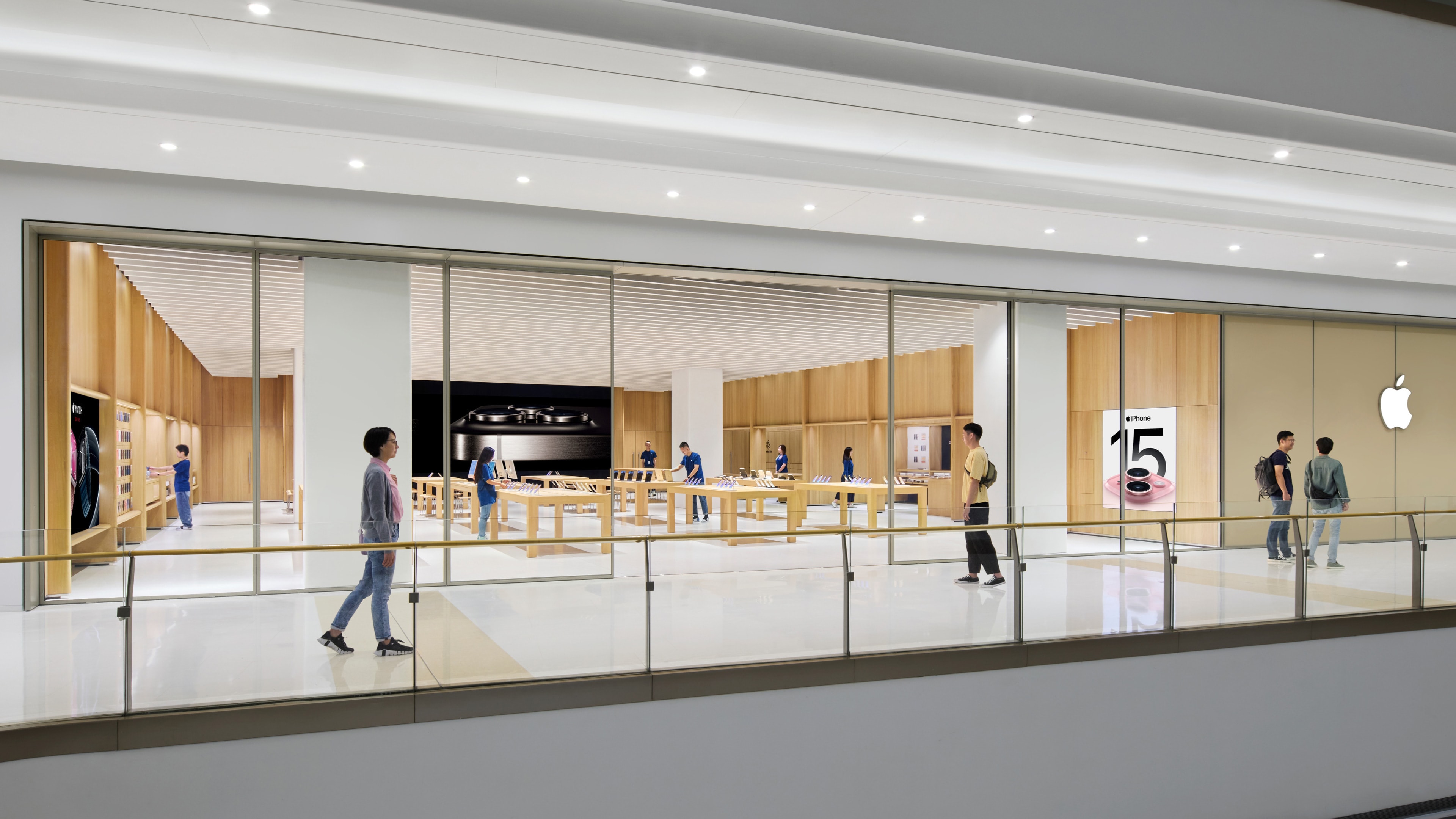 This is Apple's first store in the city of Wenzhou.