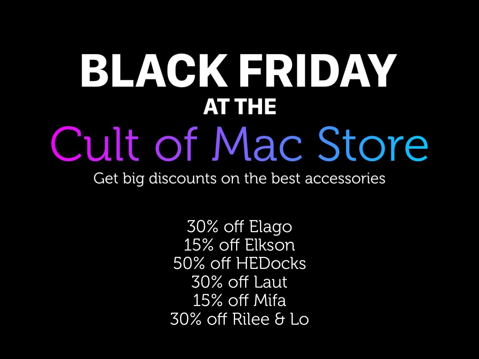 Black Friday 2023 in the Cult of Mac Store