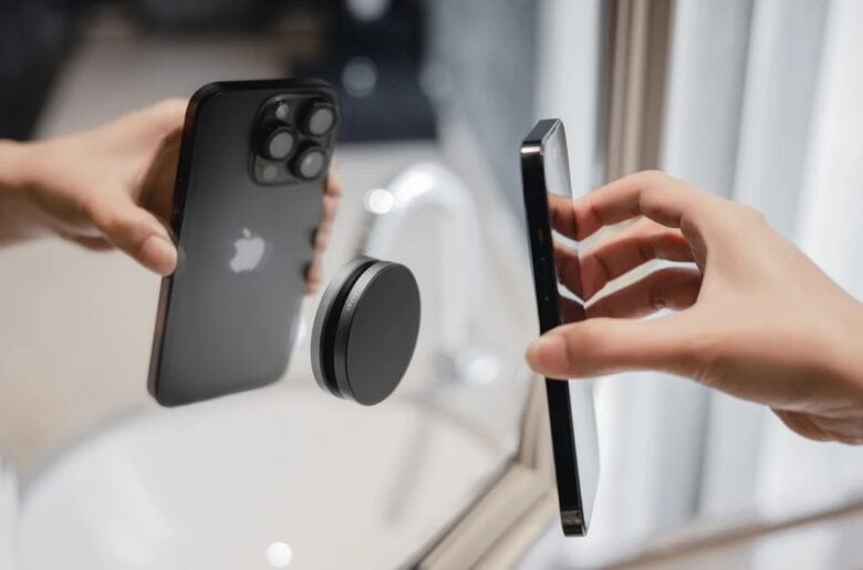 SwitchEasy's MagEasy magnetic wall mount lets you easily stick your iPhone practically anywhere.