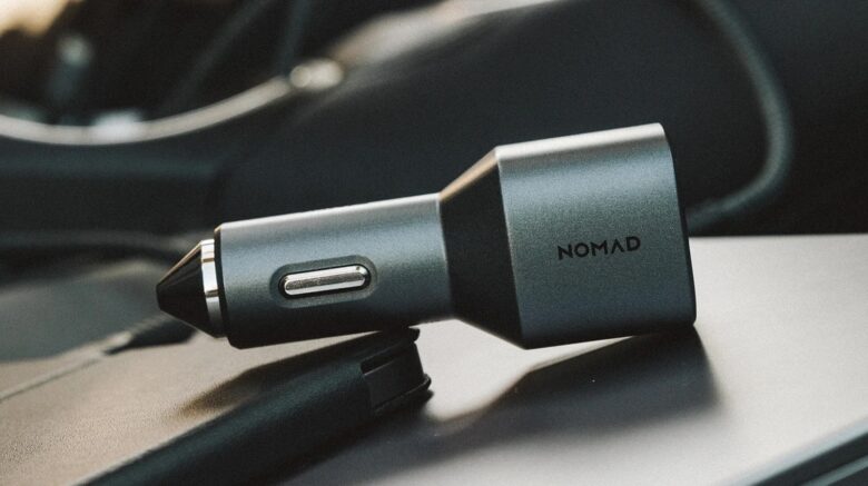 Nomad's new 70W Car Charger plugs into your 12V socket to power two devices.