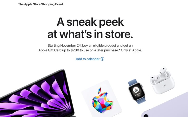 Apple Store Black Friday Deal