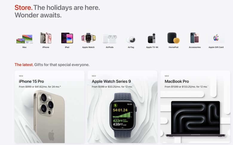 Apple's Online Store in the US