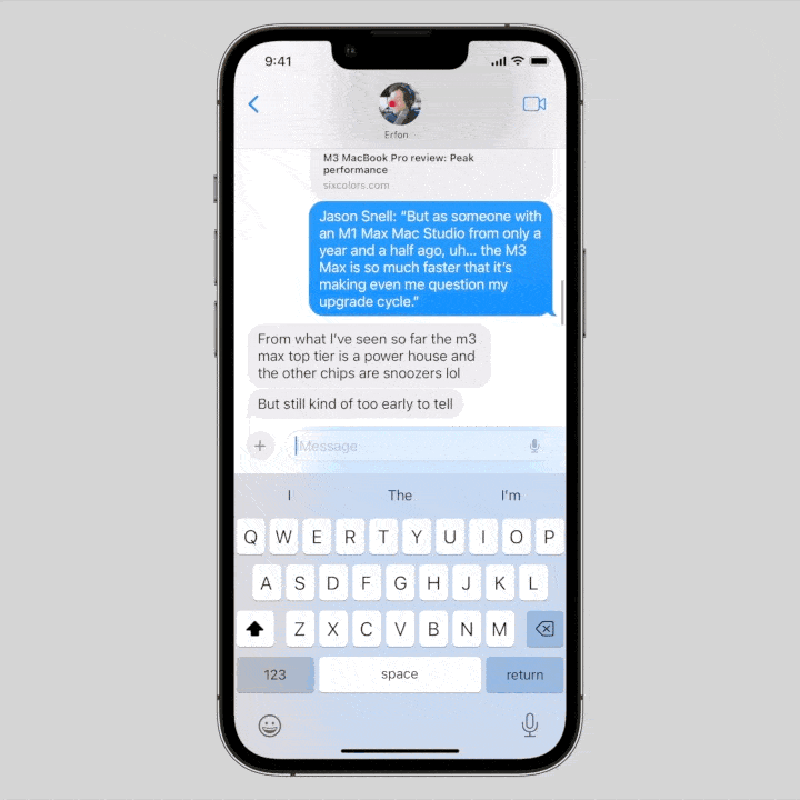 Shortcut to picking a photo from iMessage