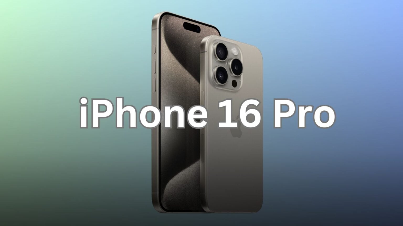 iPhone 16 Pro rendered image