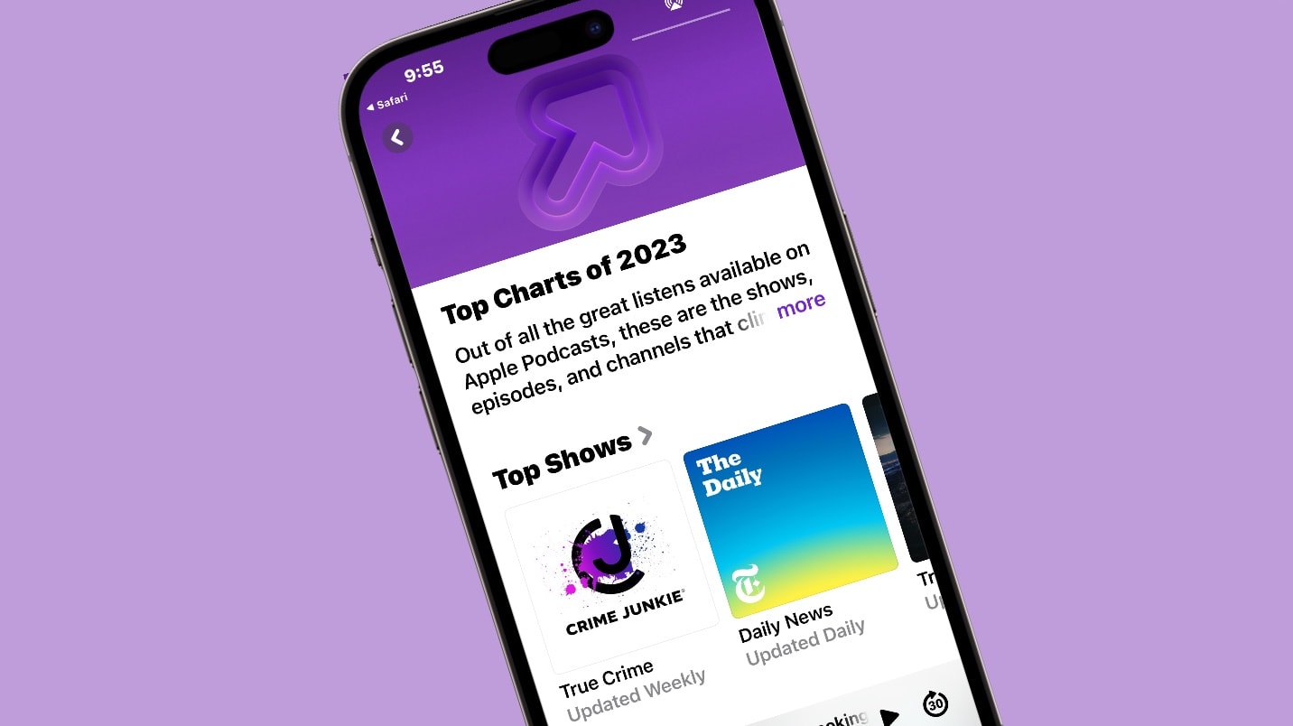 Pick new podcasts from Apple's list of most popular ones