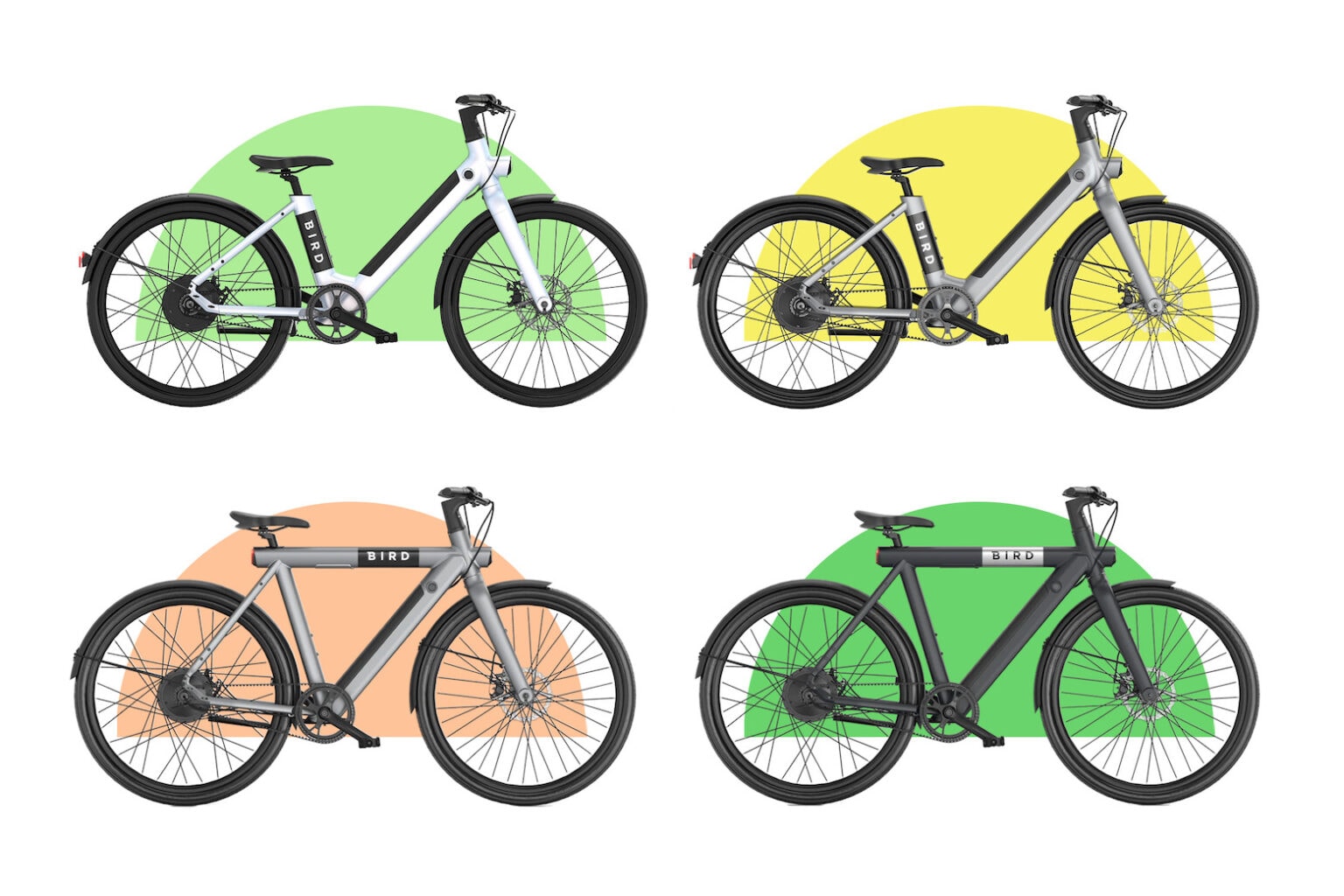 Electric bike sale: Product shots of BirdBike e-bikes
