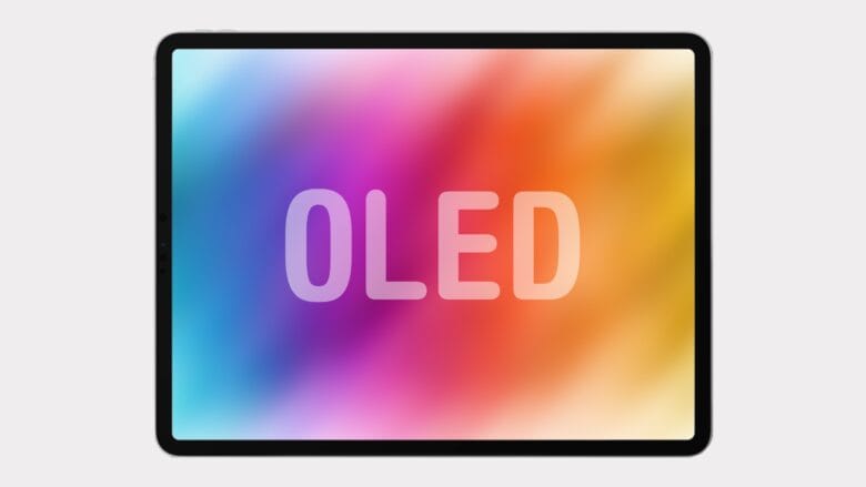 OLED iPad mockup
