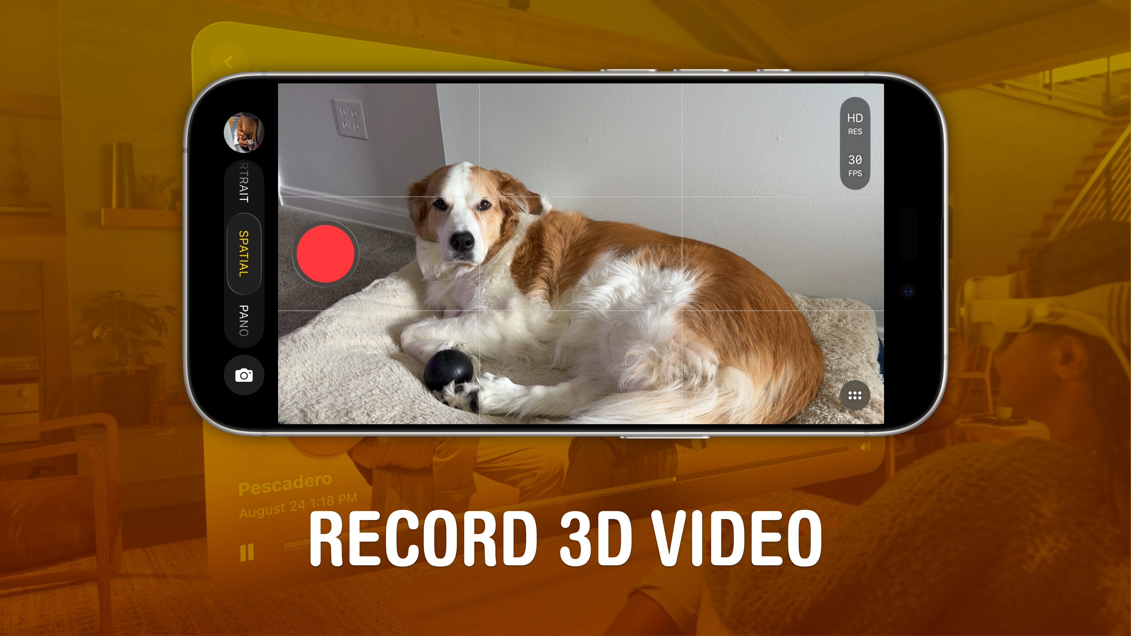 Spatial video on iPhone lets you capture stereoscopic 3D images