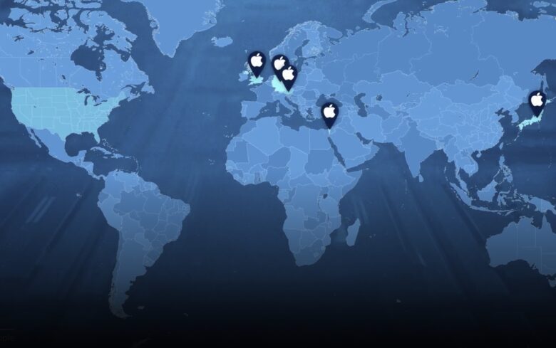 CNBC map of Apple silicon chip labs Screenshot 2023-12-01 at 12.28.03 PM