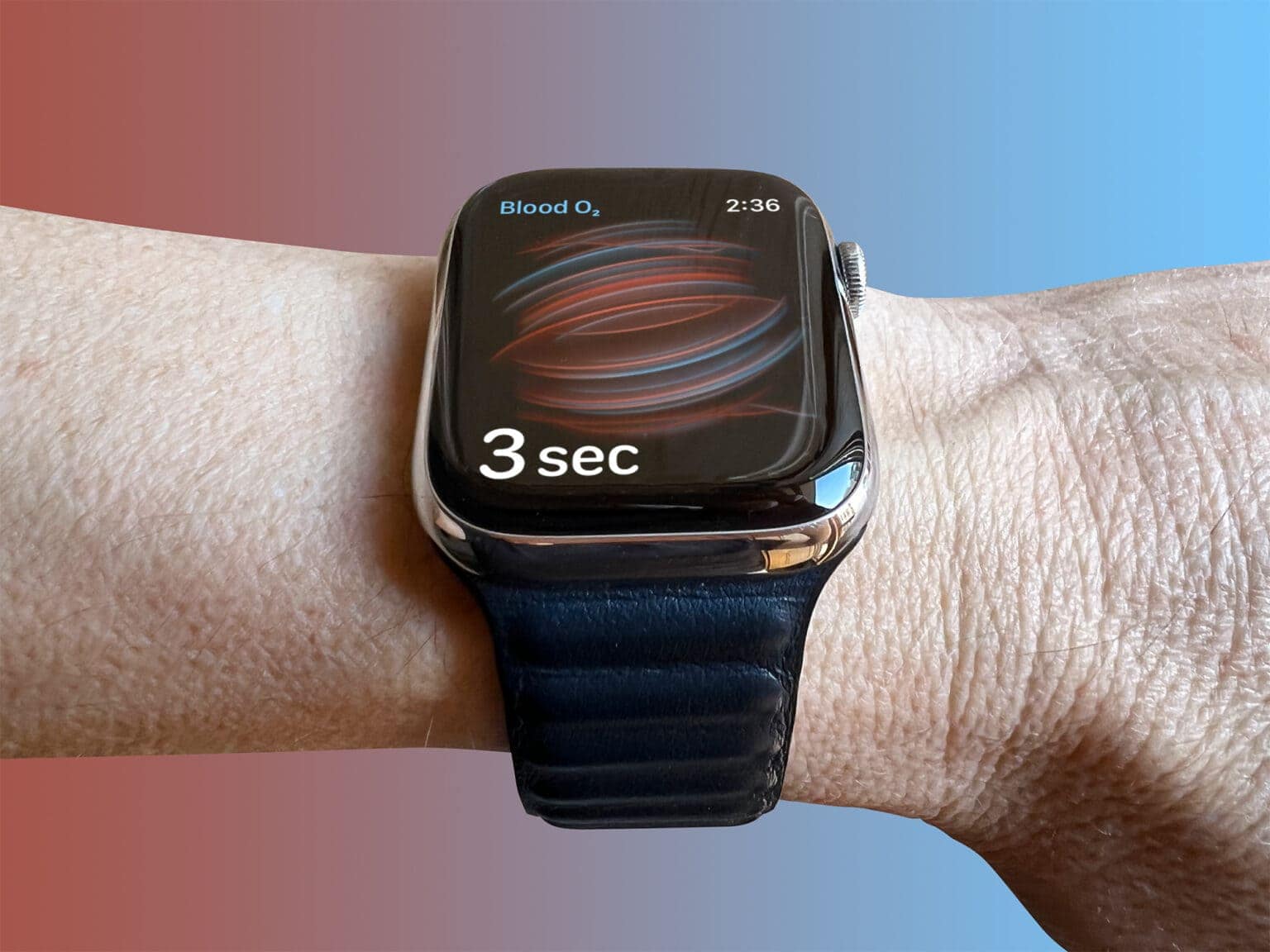 Apple Watch blood oxygen sensor