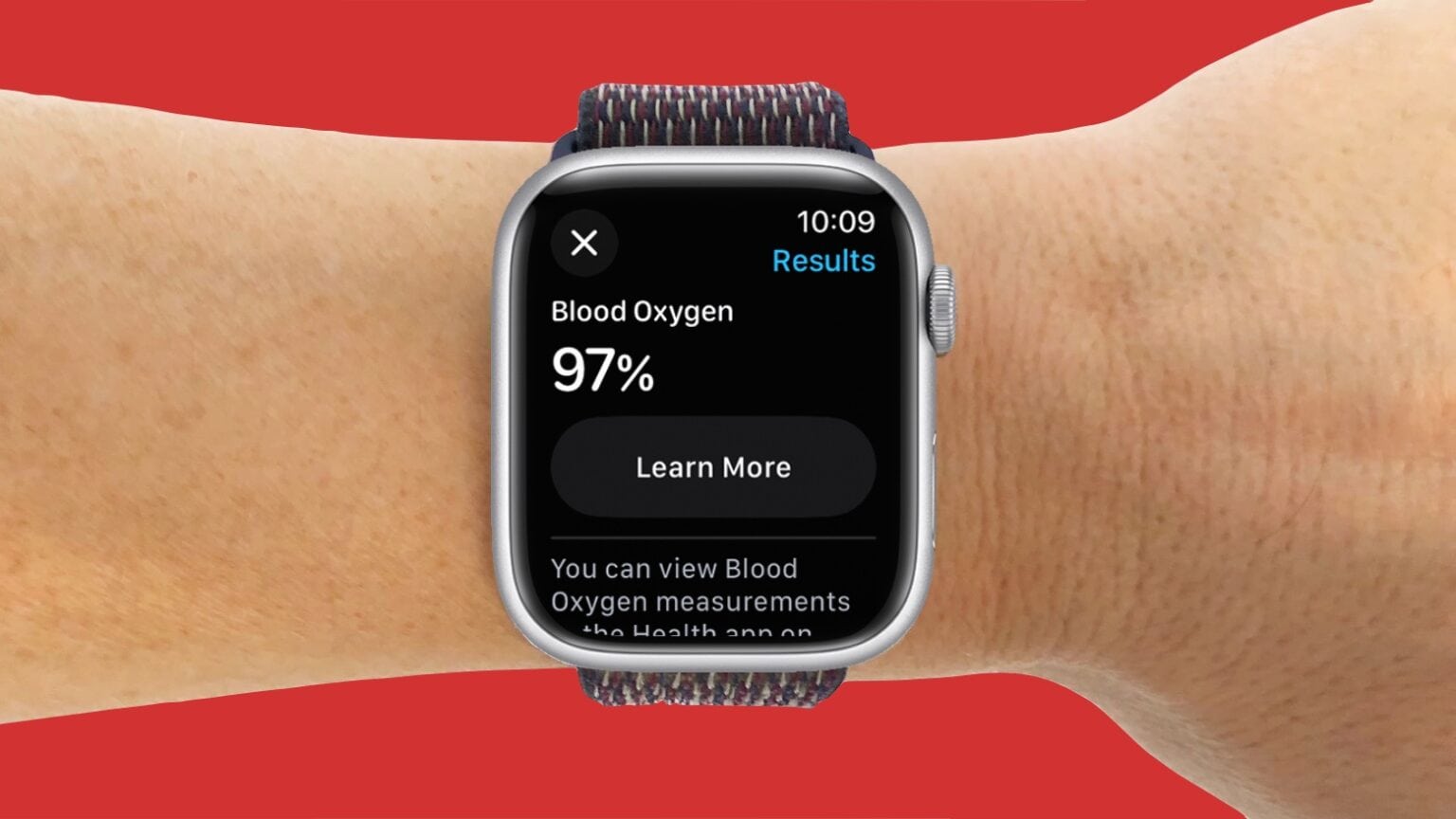 Apple Watch Blood Oxygen app