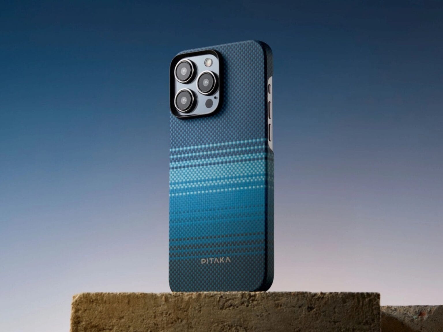 Pitaka's new Moonrise case for iPhone 15 is a cool blue spin on the company's Sunset Moment case, which sold out last year.