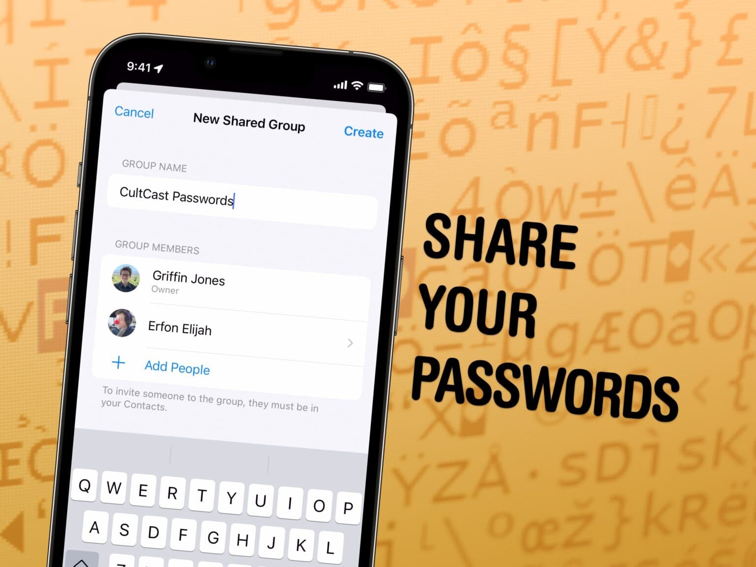 Share Your Passwords