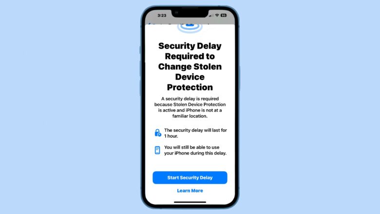 iPhone Stolen Device Protection can't be quickly deactivated
