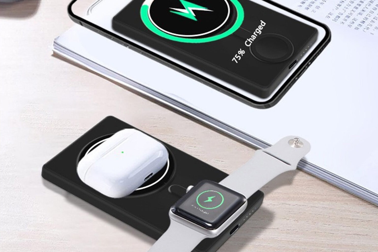 Save $80 in a wireless charging solution that can power three devices simultaneously.