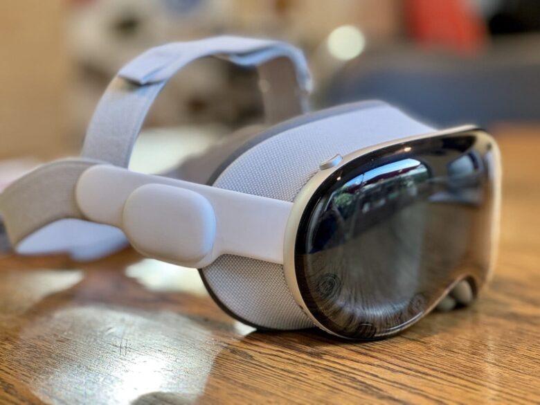 Vision Pro on table
