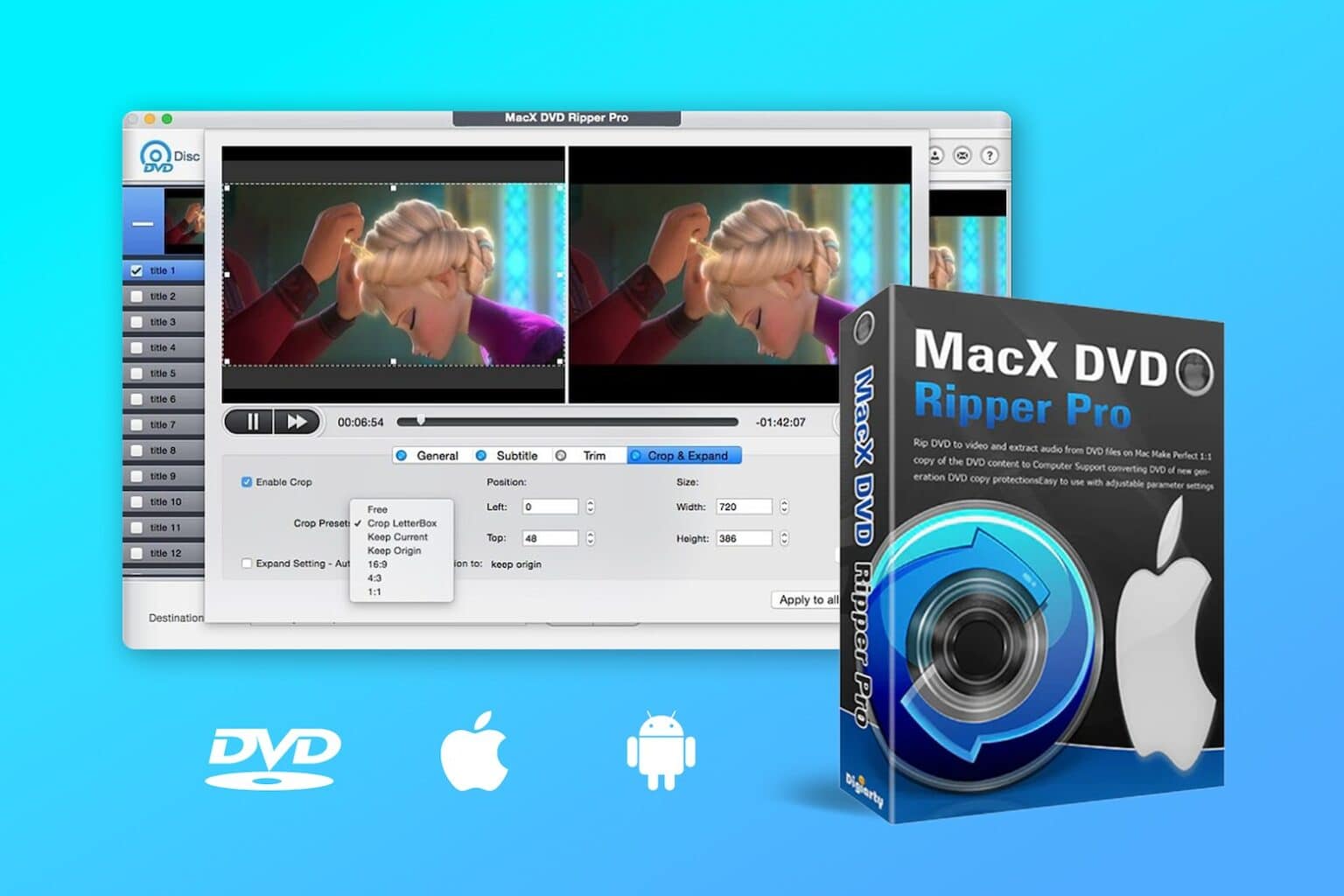 Rip DVDs on Mac into digital versions with this $31.97 tool.