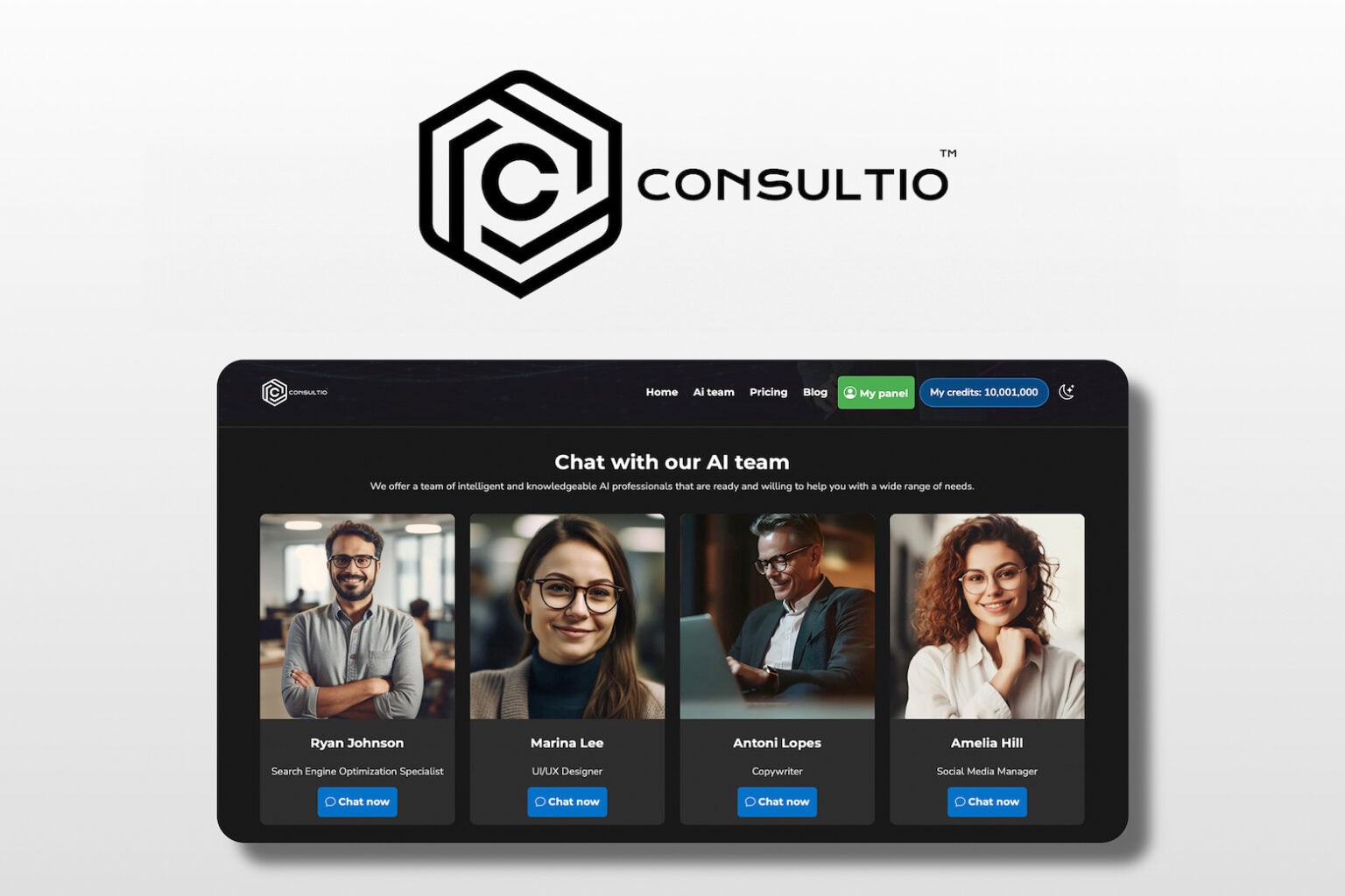 Get knowledge from AI-powered consultants to help your business thrive with Consultio Pro, now $30.